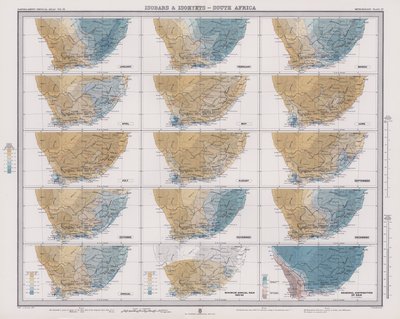 Isobars and Isohyets, South Africa by English School