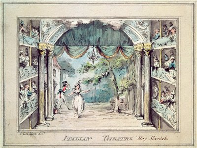 Italian Theatre, Haymarket by English School