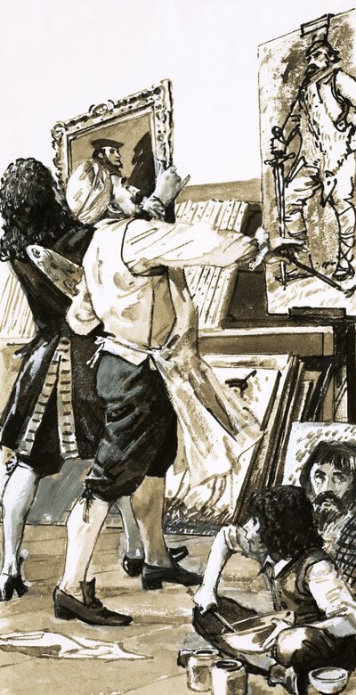 Jacobus de Wet painting at Holyrood House by English School