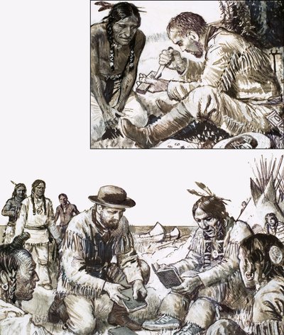 James Evans set about printing a Bible for a remote tribe of Indians by English School