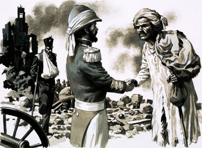 James Kavanagh, in Disguise, One of the Heroes of Lucknow by English School