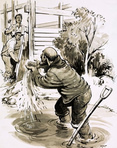 James Marshall becomes the first man to find gold in California in 1848 by English School