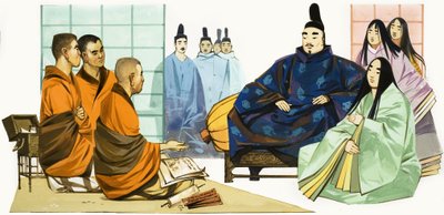 Japanese monks by English School