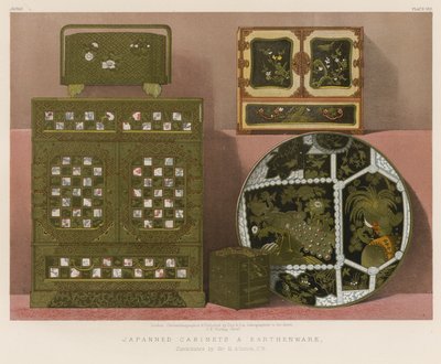 Japanned Cabinets and Earthenware Contributed by Sir R Allcock, C B by English School