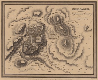 Jerusalem, with the neighbouring country by English School