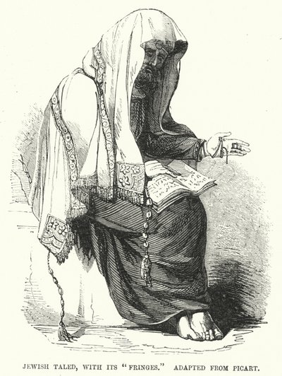 Jewish Taled, with its Fringes, Adapted from Picart (engraving) by English School
