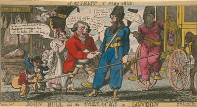 John Bull and the Cossacks in London by English School