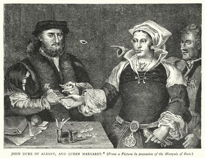 John Duke of Albany, and Queen Margaret by English School
