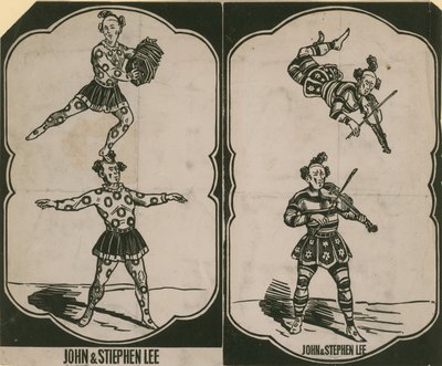 John Lee and Stephen Lee, circus acrobats and musicians by English School