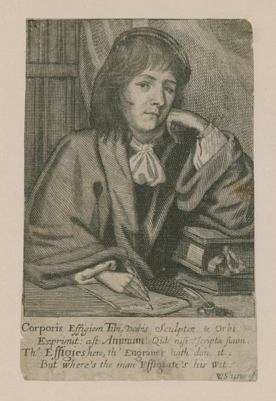 John Norton; Frontispiece to Scholars Vade Mecum, 1674 by English School