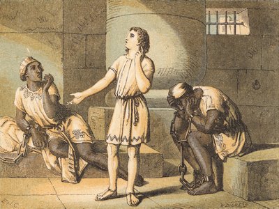 Joseph in Prison by English School