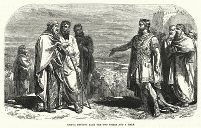 Joshua Sending Back the Two Tribes and a Half by English School