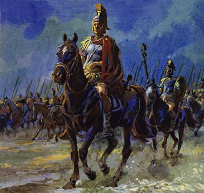 Julius Caesar force marched his troops to Gaul to put down the revolt by English School