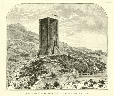 Keep, or Stronghold, of the Eleventh Century by English School