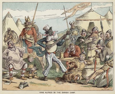King Alfred in the Danish Camp by English School