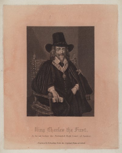 King Charles the First, as he sat before the Pretended High Court of Justice by English School