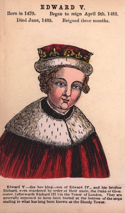 King Edward V by English School