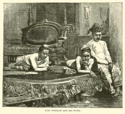 King Theebaw and His Wives by English School