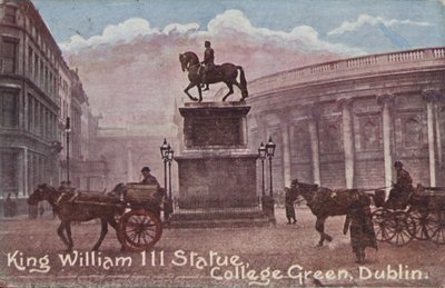 King William III Statue by English School