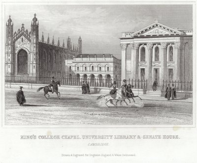 Kings College Chapel, University Library and Senate House, Cambridge by English School