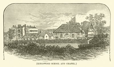 Kingswood School and Chapel (engraving) by English School