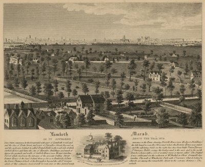 Lambeth Marsh as it Appeared About the Year 1670 by English School