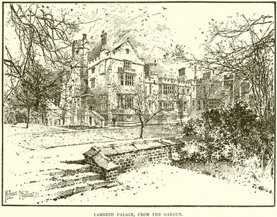 Lambeth Palace, from the Garden by English School