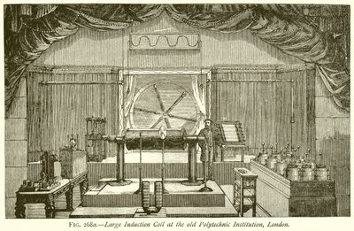 Large Induction Coil at the Old Polytechnic Institution, London by English School