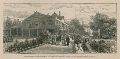 Lauderdale House, Highgate, London, the New Convalescent Home for St Bartholomew