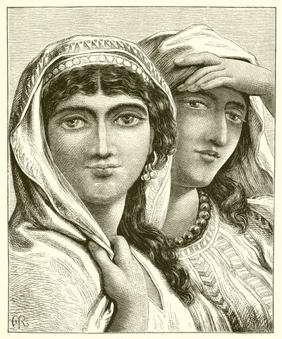 Leah and Rachel by English School