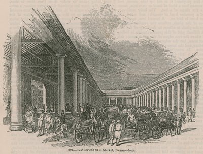 Leather and Skin Market, Bermondsey, London by English School