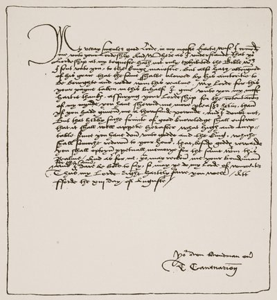 Letter from Cranmer to Cromwell thanking him for obtaining the King