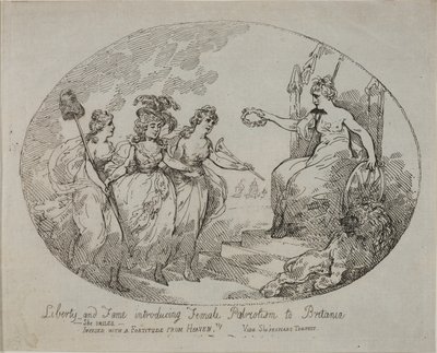 Liberty and Fame Introducing Female Patriotism; Britannia and the Duchess of Devonshire by English School