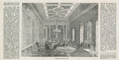 Library, the Reform Club by English School