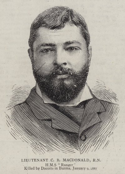 Lieutenant C B Macdonald, RN by English School