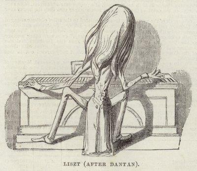 Liszt (after Dantan) by English School