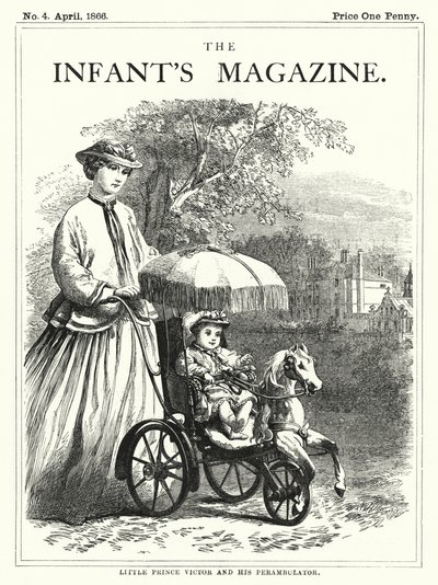 Little Prince Victor and his Perambulator by English School