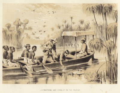 Livingstone and Stanley on the Rusizi by English School
