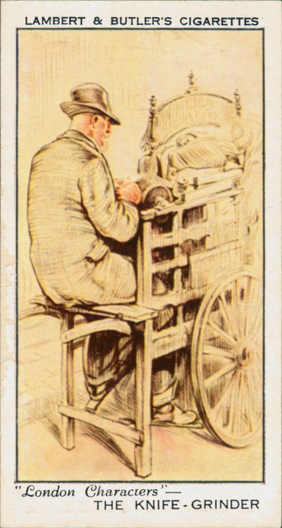London Characters: The Knife-Grinder by English School