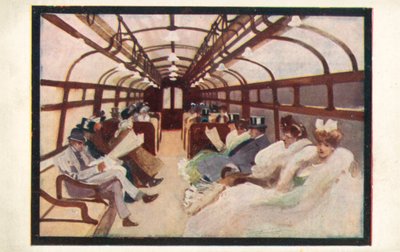 London Underground passengers on the Bakerloo and Piccadilly Lines by English School
