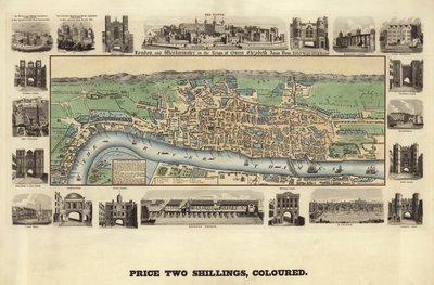 London and Westminster in the reign of Queen Elizabeth I by English School