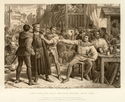 Lord Saye and Sele Brought Before Jack Cade by English School