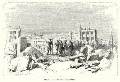 Louis XIV and His Architects by English School