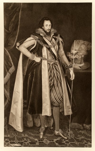Ludovic Stuart, Second Duke of Lennox, from James I and VI, printed by Manzi Joyant & Co. Paris, 1904 by English School