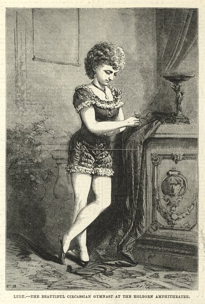 Lulu, the Beautiful Circassian Gymnast at the Holborn Amphitheatre by English School