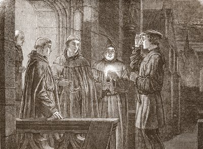 Luther entering the Augustinian convent by English School