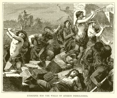 Lysander Has the Walls of Athens Demolished by English School