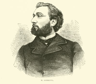 M Gambetta, September 1870 by English School