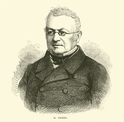 M Thiers, September 1870 by English School