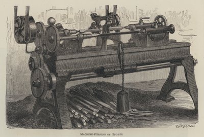 Machine-Turning of Spokes by English School